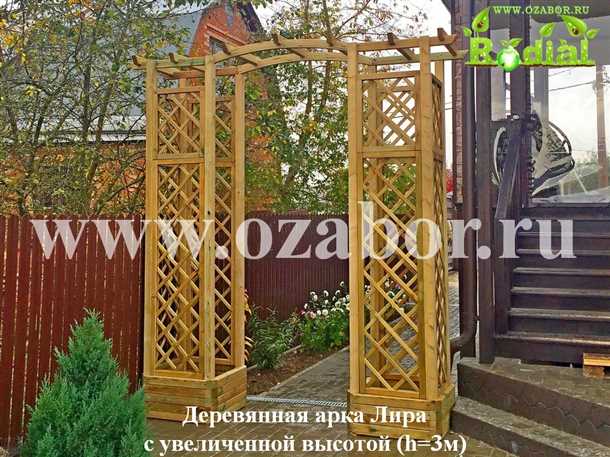 Арка-навес около постройки