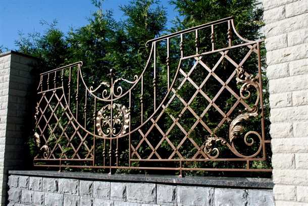 Разновидности кованых заборов