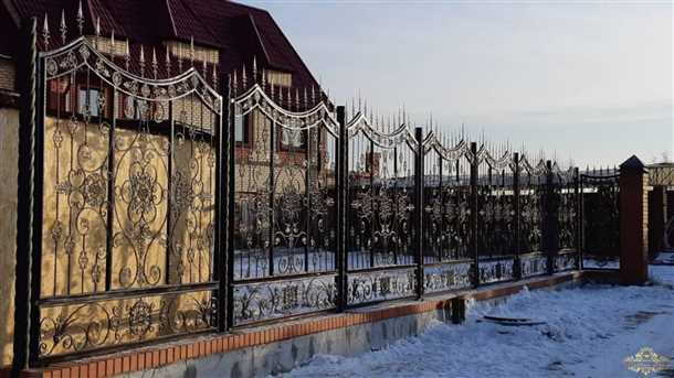 Пошаговая инструкция по изготовлению секций кованого забора